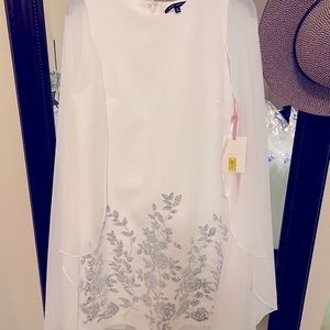 Alex Marie Cape Sequin Dress